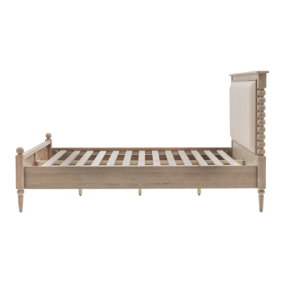 Arta Wooden Super King Size Bed In Natural