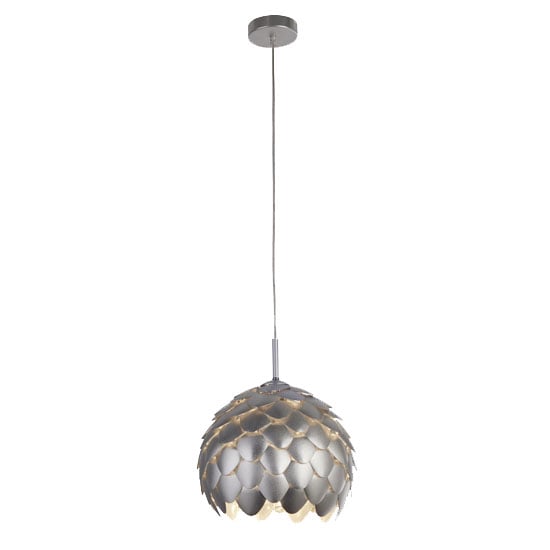 Read more about Artichoke wall hung 1 pendant light in silver