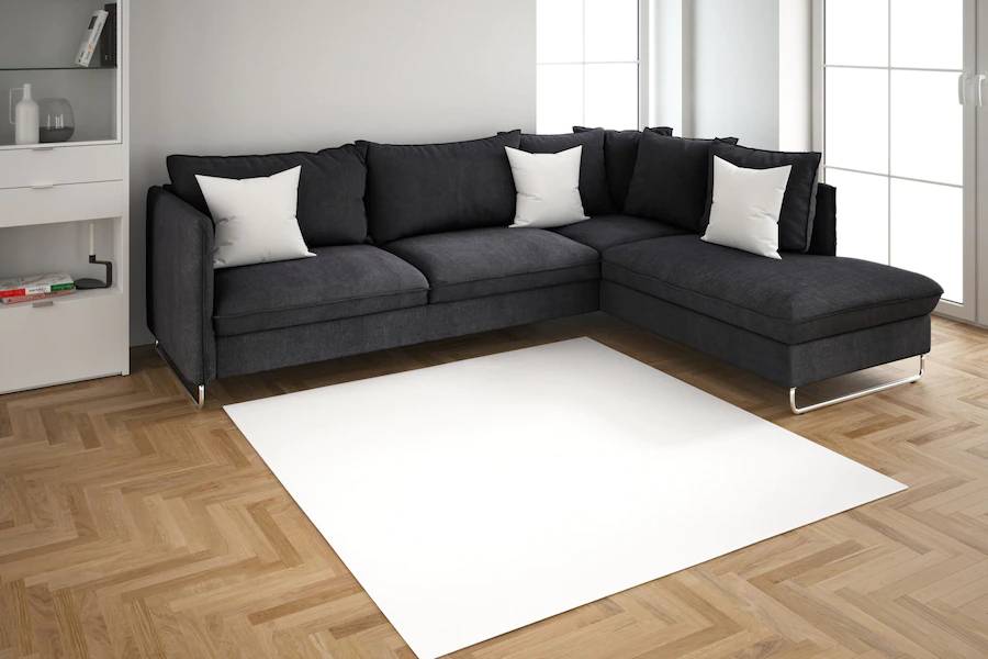 How to arrange l shaped sofa in living room
