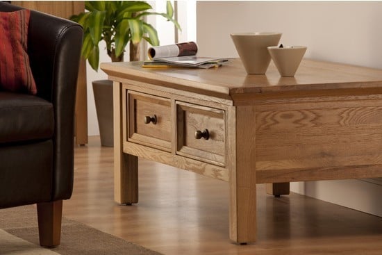 Oak Coffee Tables With Drawers