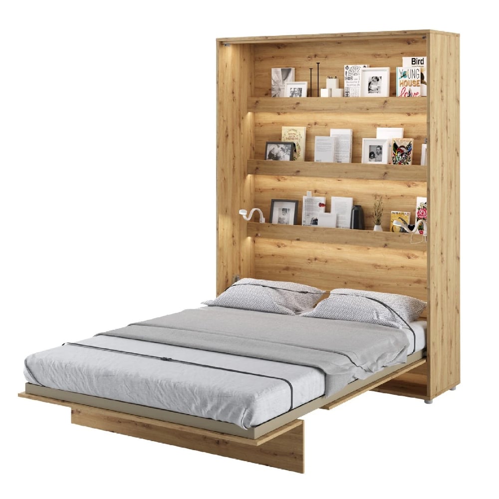 cadillac-vertical-wall-wooden-double-bed-artisan-oak