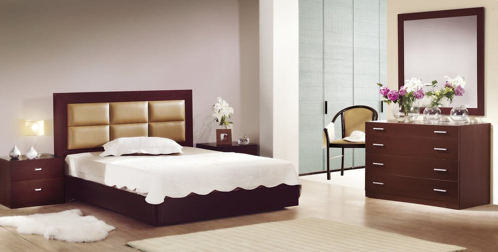 Affordable black gloss bedroom furniture sets