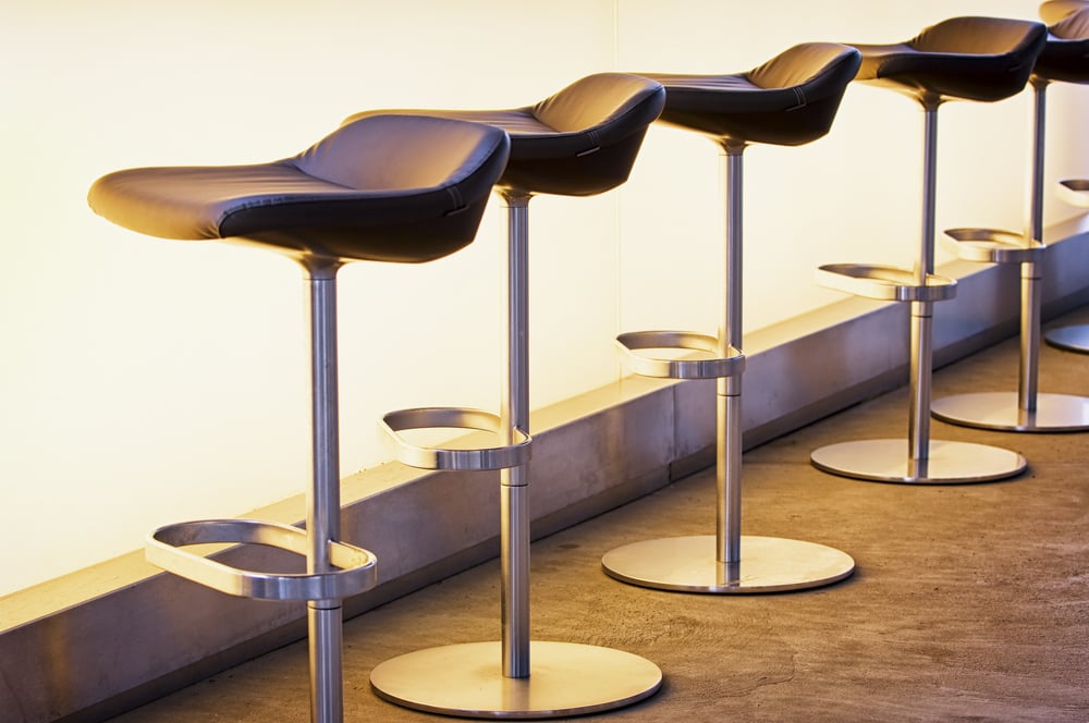 Sumptuous Leather Bar Stools