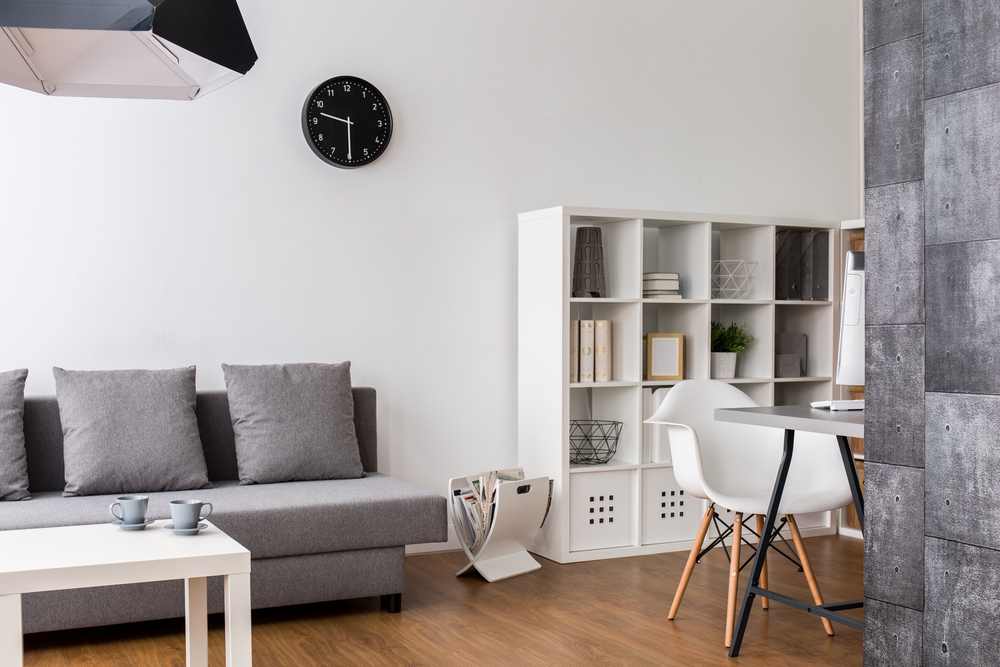 Side tables with built in magazine racks for study room