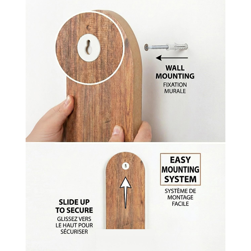 Artmat Fluted Wooden Wall Mirror in Oak