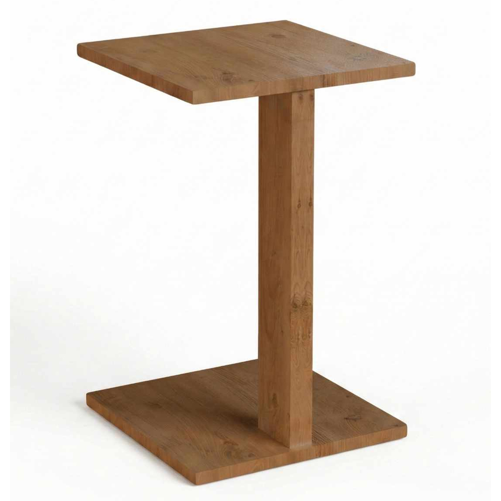 Artmat Square Wooden Side Table in Oak