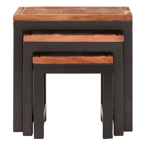 Artok Wooden Nest Of 3 Tables In Natural