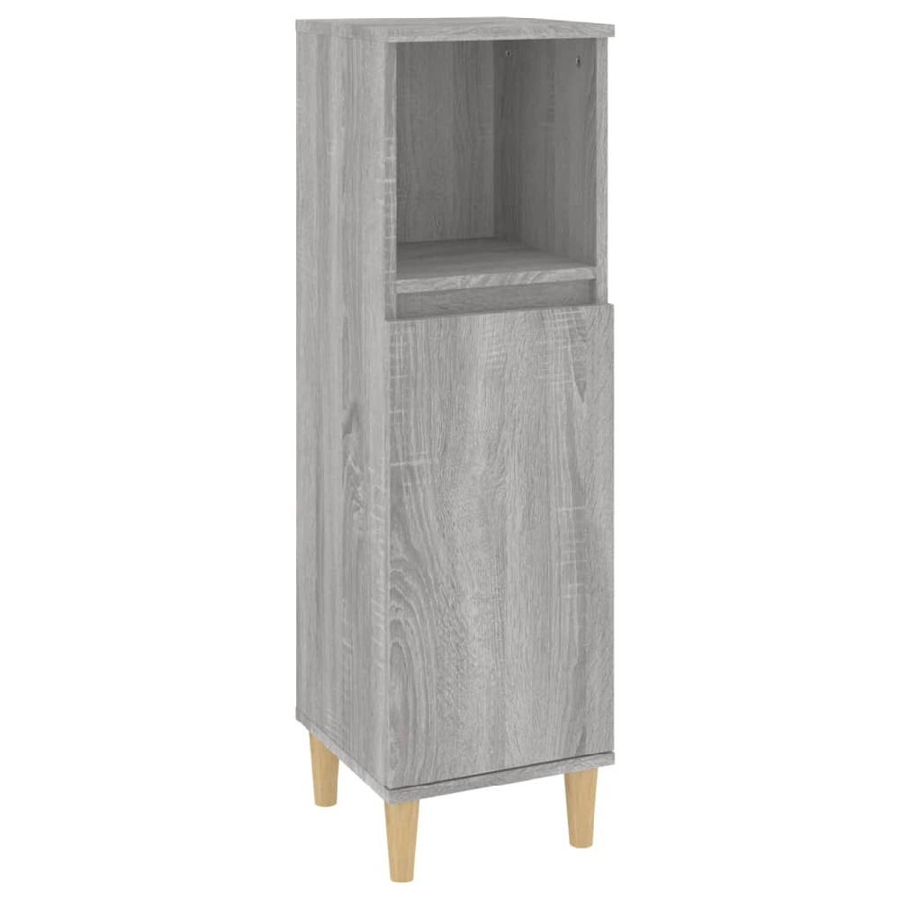 Arvada Wooden 2 Piece Bathroom Furniture Set In Grey Sonoma