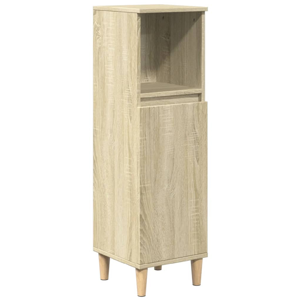 Arvada Wooden 2 Piece Bathroom Furniture Set In Sonoma Oak