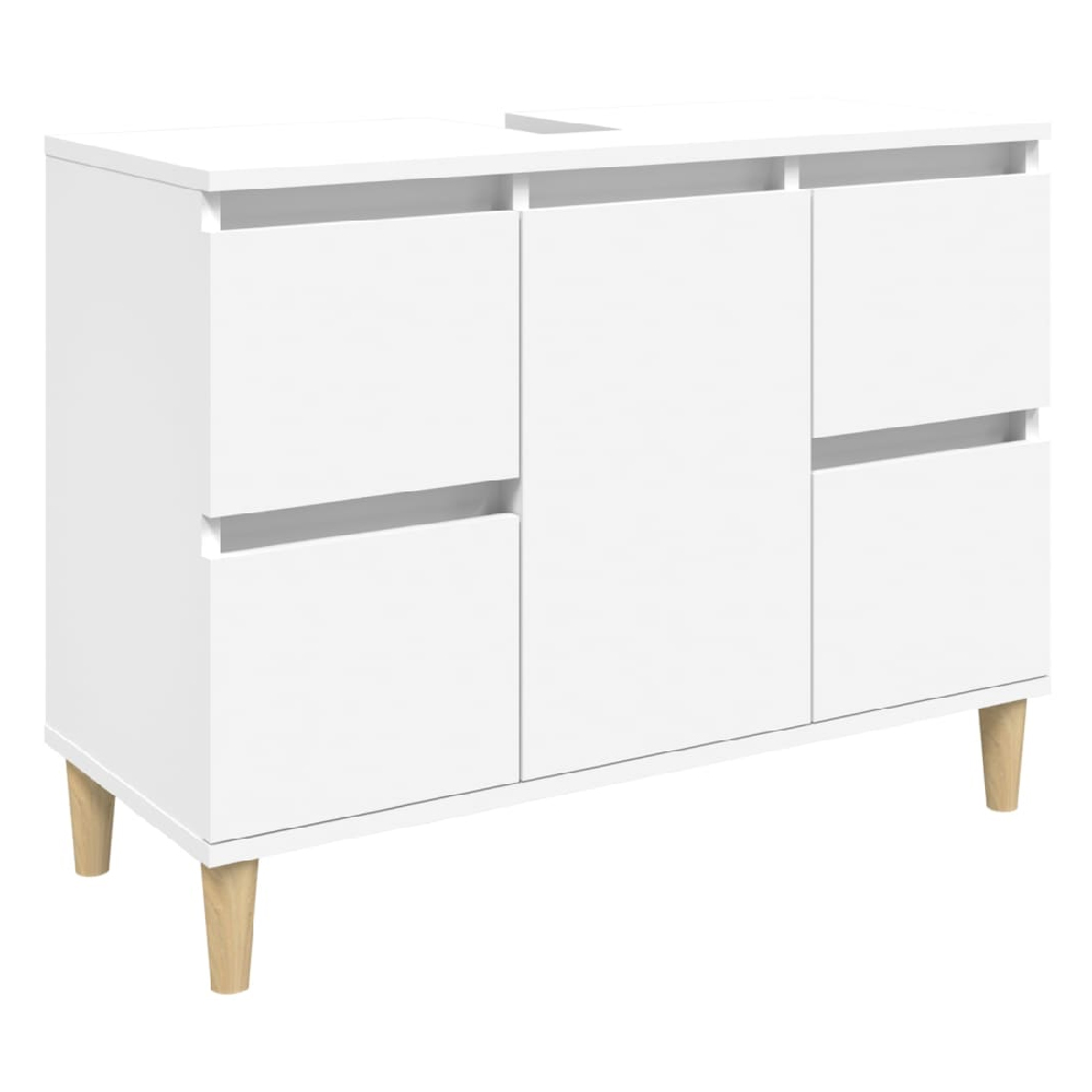 Arvada Wooden 2 Piece Bathroom Furniture Set In White
