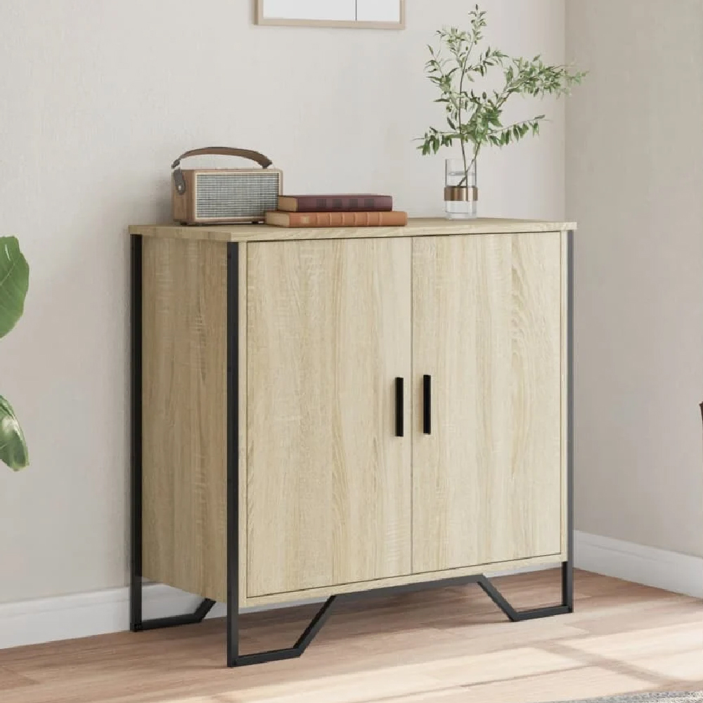 Read more about Arvada wooden storage cabinet with 2 doors in sonoma oak