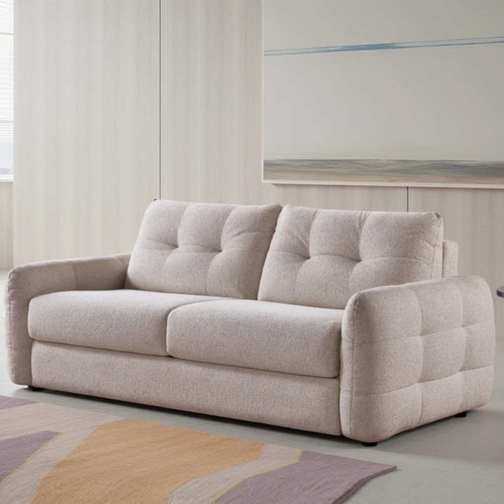 Arvane Fabric 3 Seater Sofa Bed in Beige