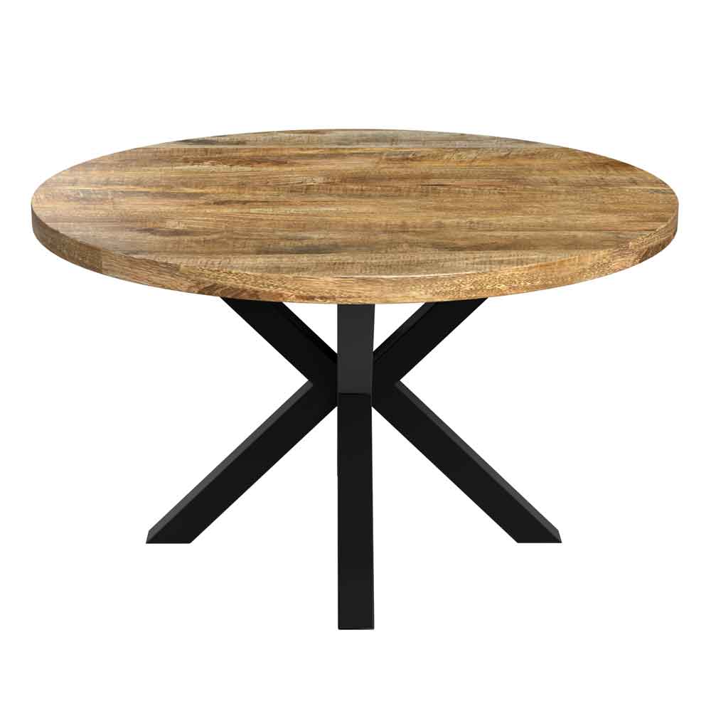 Arzano Round Mango Wood Dining Table