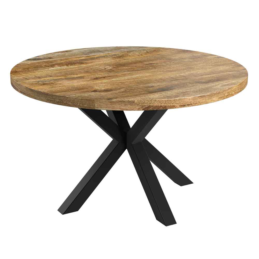 Arzano Round Mango Wood Dining Table