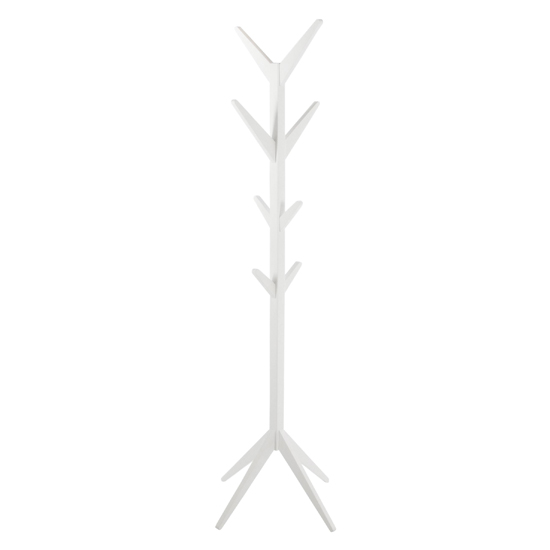 Ascotoa Wooden Coat Stand In White Furniture in Fashion