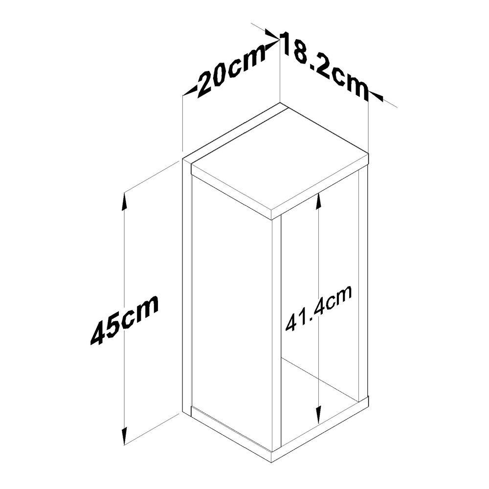 Aserio Small Wooden Side Table in Travertine Marble Effect