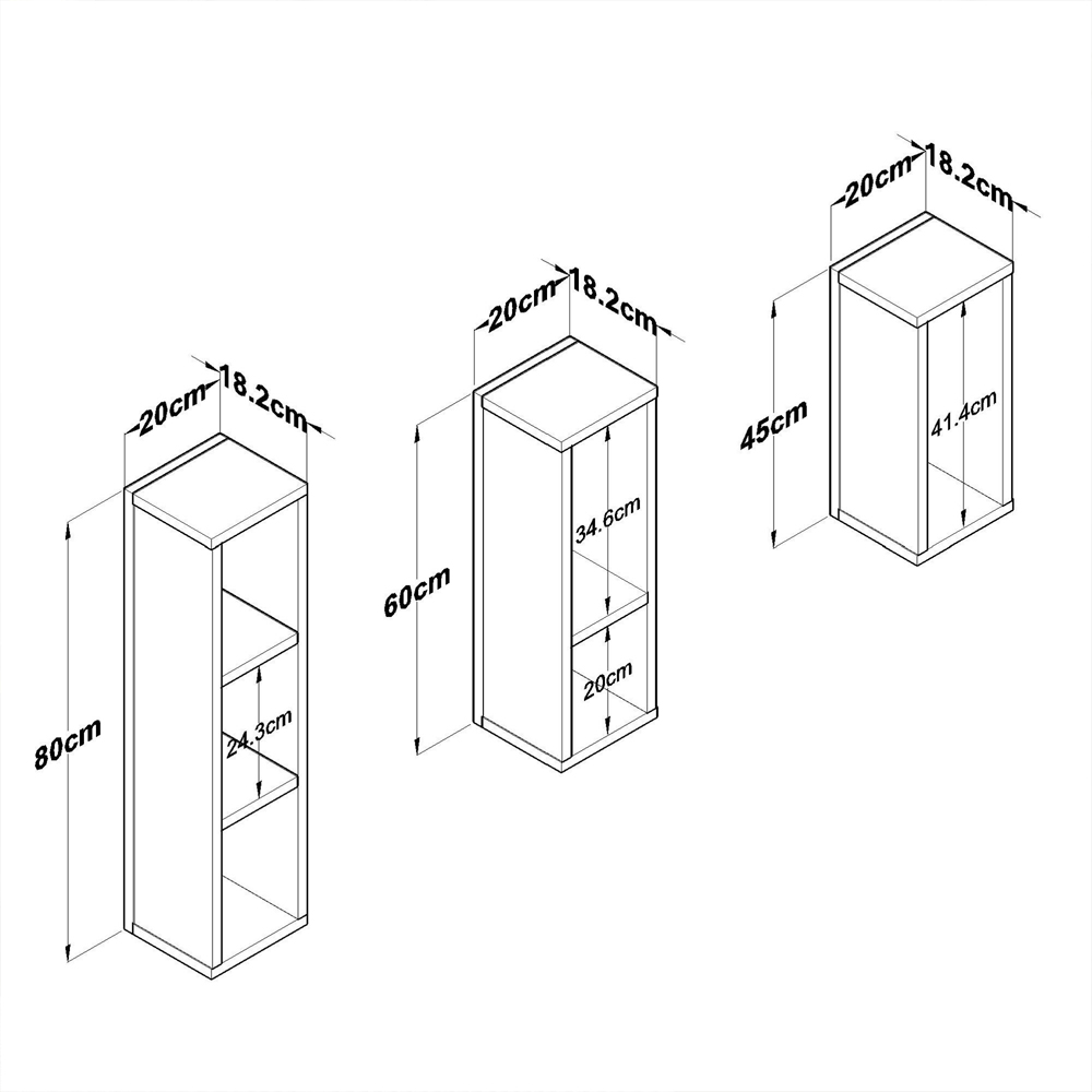 Aserio Wooden Nesting Side Tables in Travertine Marble Effect