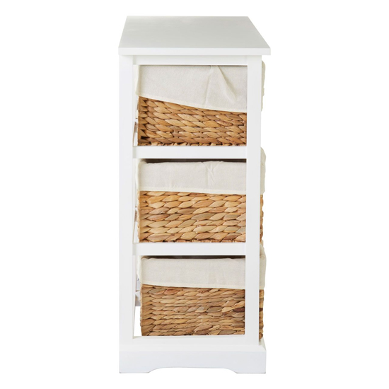 Ashbile Wooden Chest Of 6 Basket Drawers In White_4
