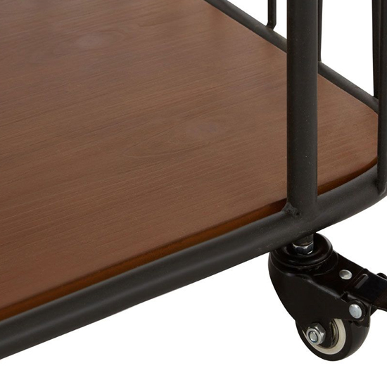 Ashbling 6 Tiers Wooden Shelving Unit In Natural And Black