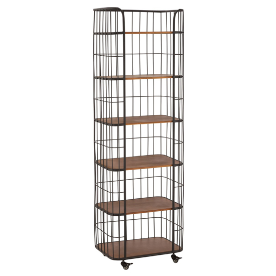 Ashbling 6 Tiers Wooden Shelving Unit In Natural FiF