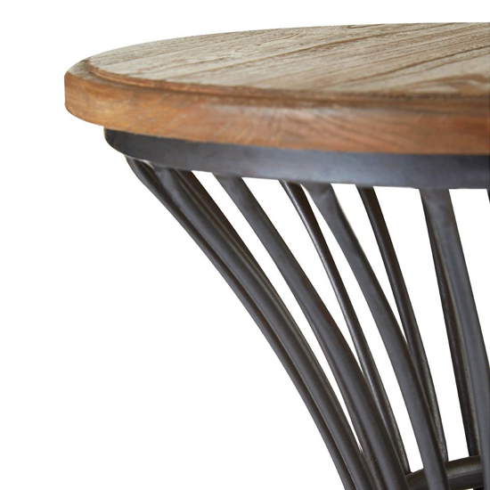 Ashbling Wooden Bar Stool With Metal Frame In Natural_3
