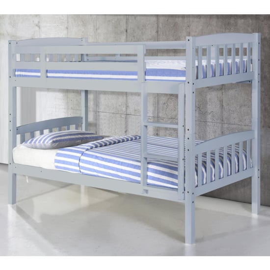 Read more about Aeryn wooden single bunk bed in grey