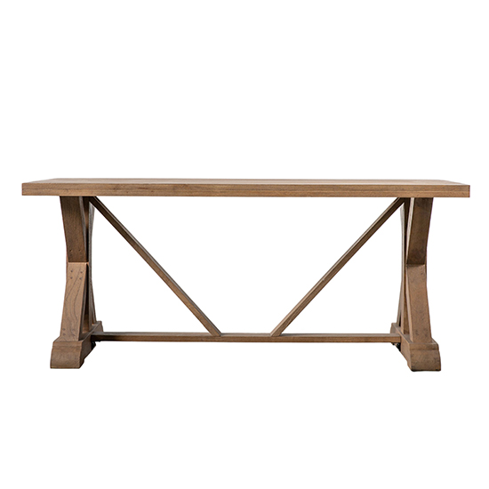 Ashburn Rectangular 180cm Wooden Dining Table In Natural