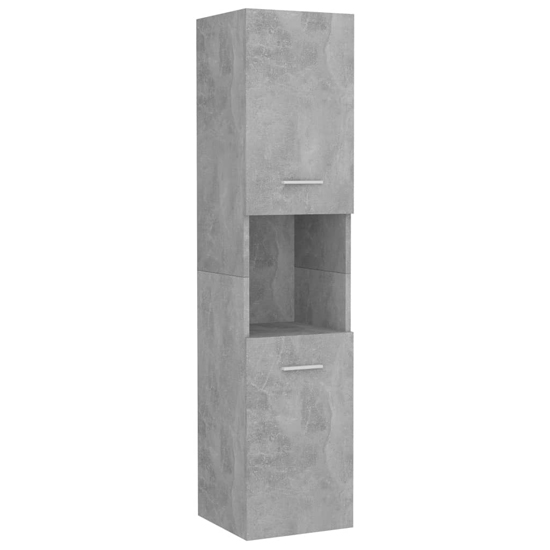 Asher Wooden Bathroom Furniture Set In Concrete Effect_5