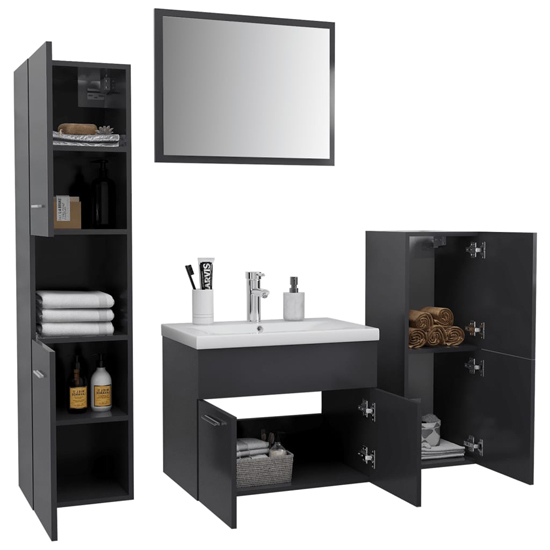 Asher Wooden Bathroom Furniture Set In Grey_3