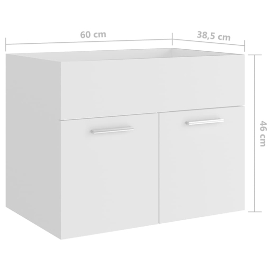 Asher Wooden Bathroom Furniture Set In White