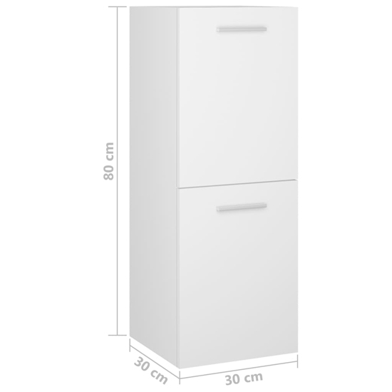 Asher Wooden Bathroom Furniture Set In White