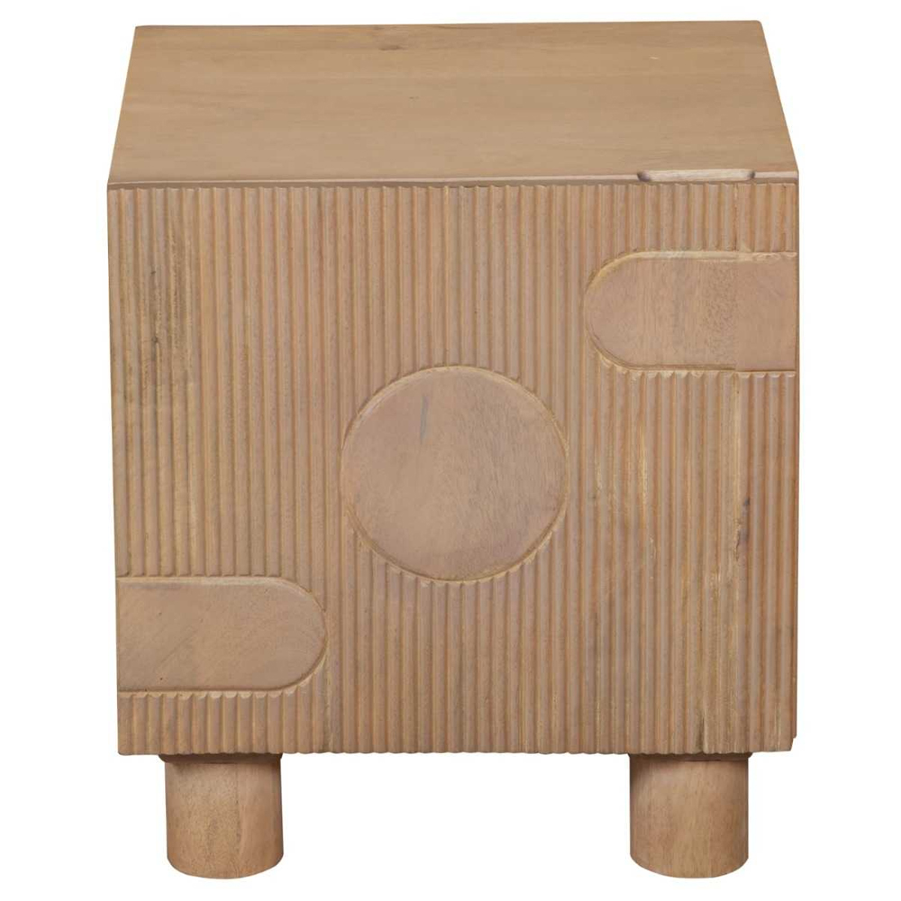 Ashford Wooden Bedside Cabinet With 1 Door In Natural