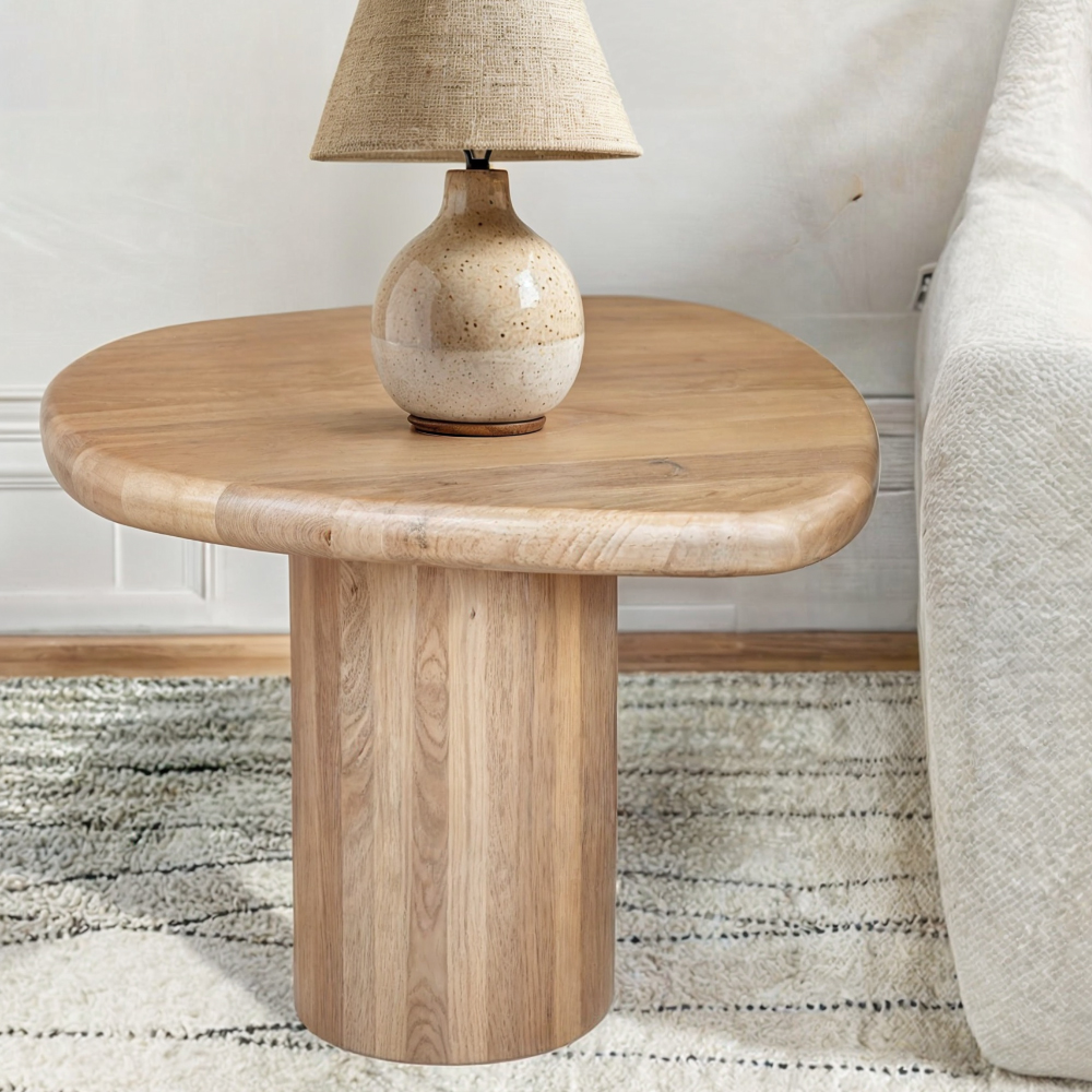 Ashford Wooden Side Table In Natural