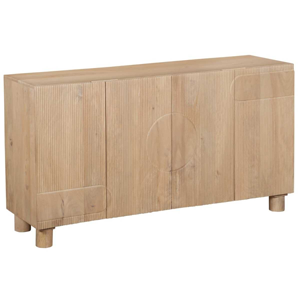 Ashford Wooden Storage Cabinet With 4 Doors In Natural