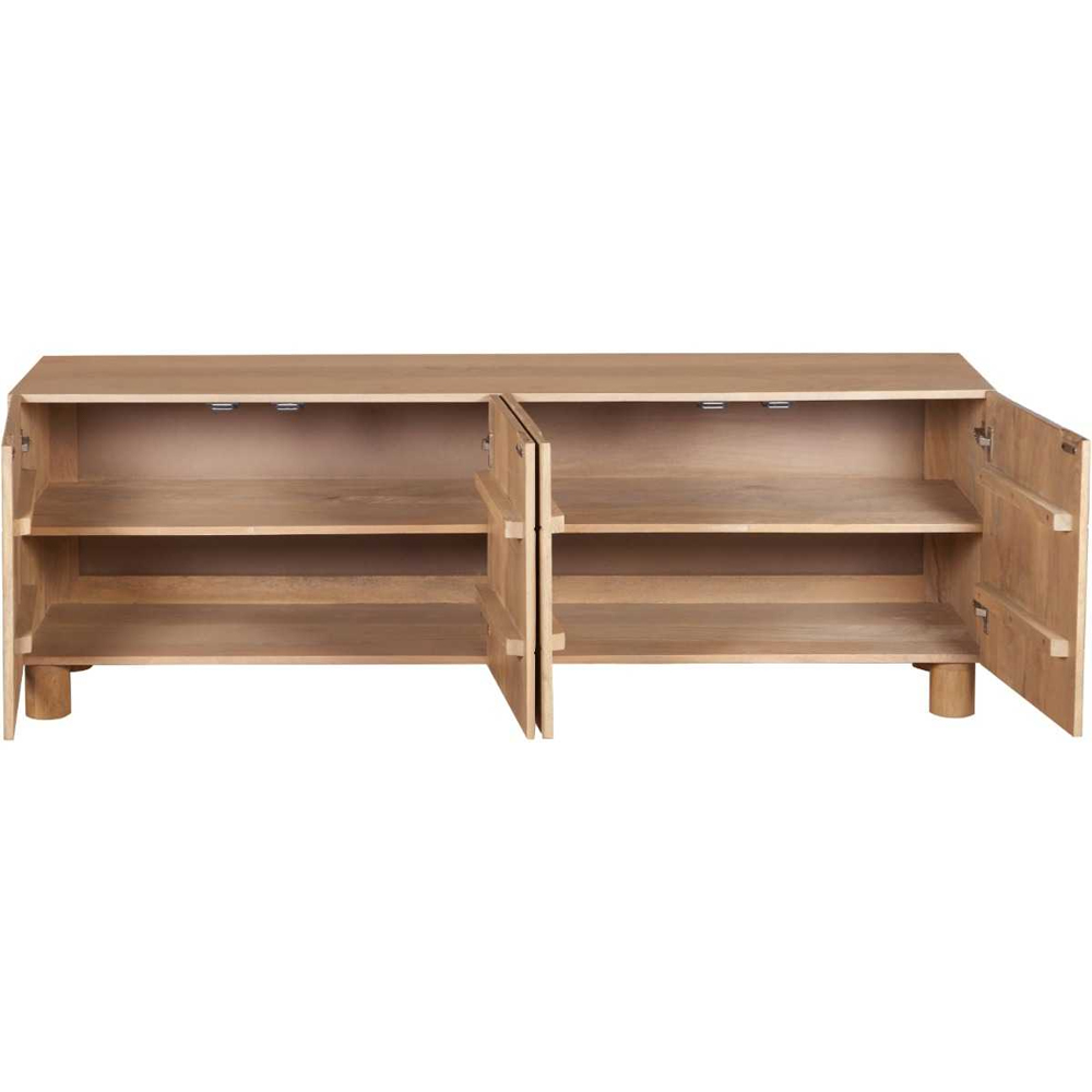 Ashford Wooden TV Stand With 4 Doors In Natural