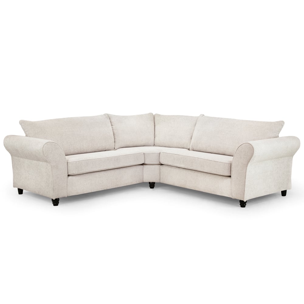 Ashland Fabric Corner Sofa In Cream