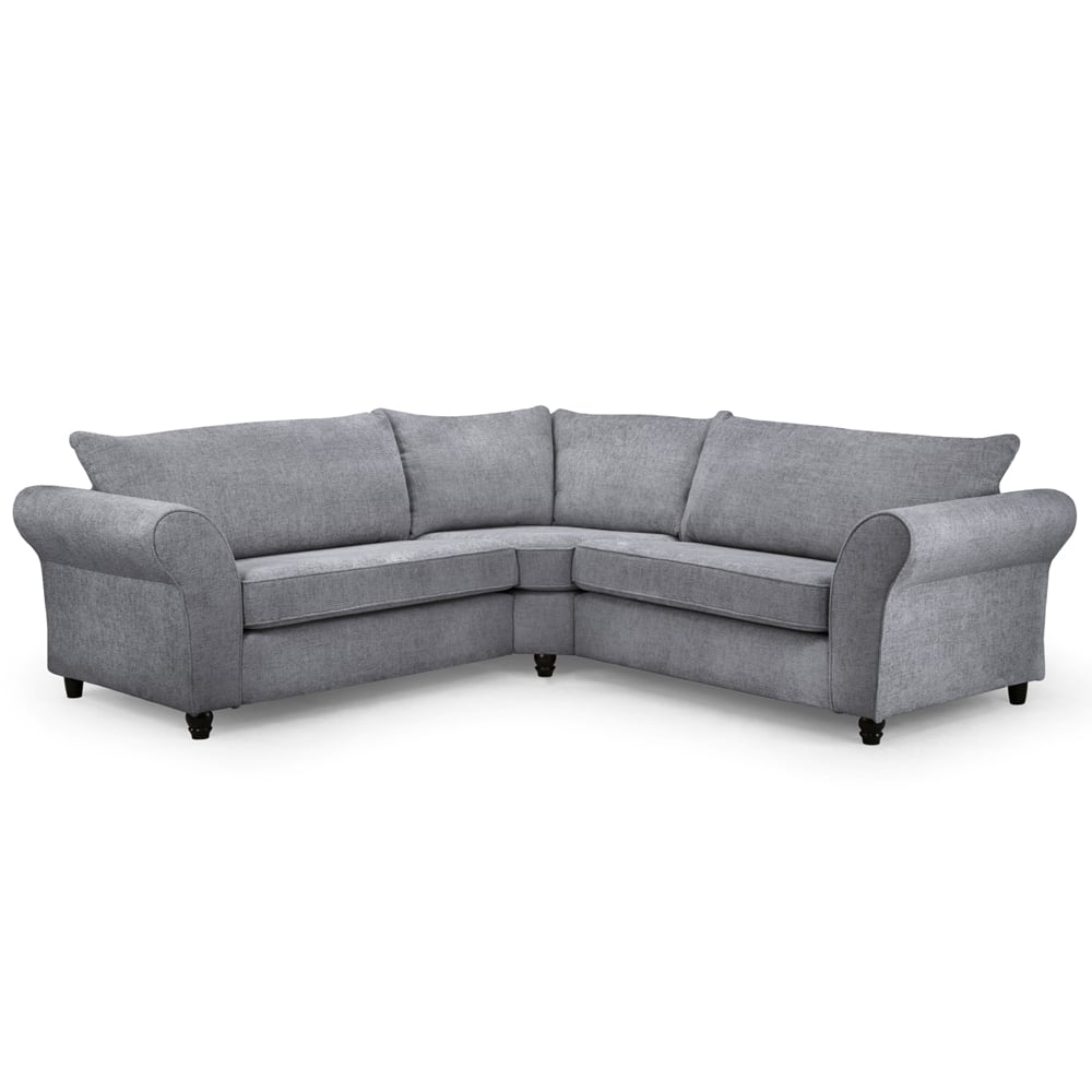 Ashland Fabric Corner Sofa In Slate