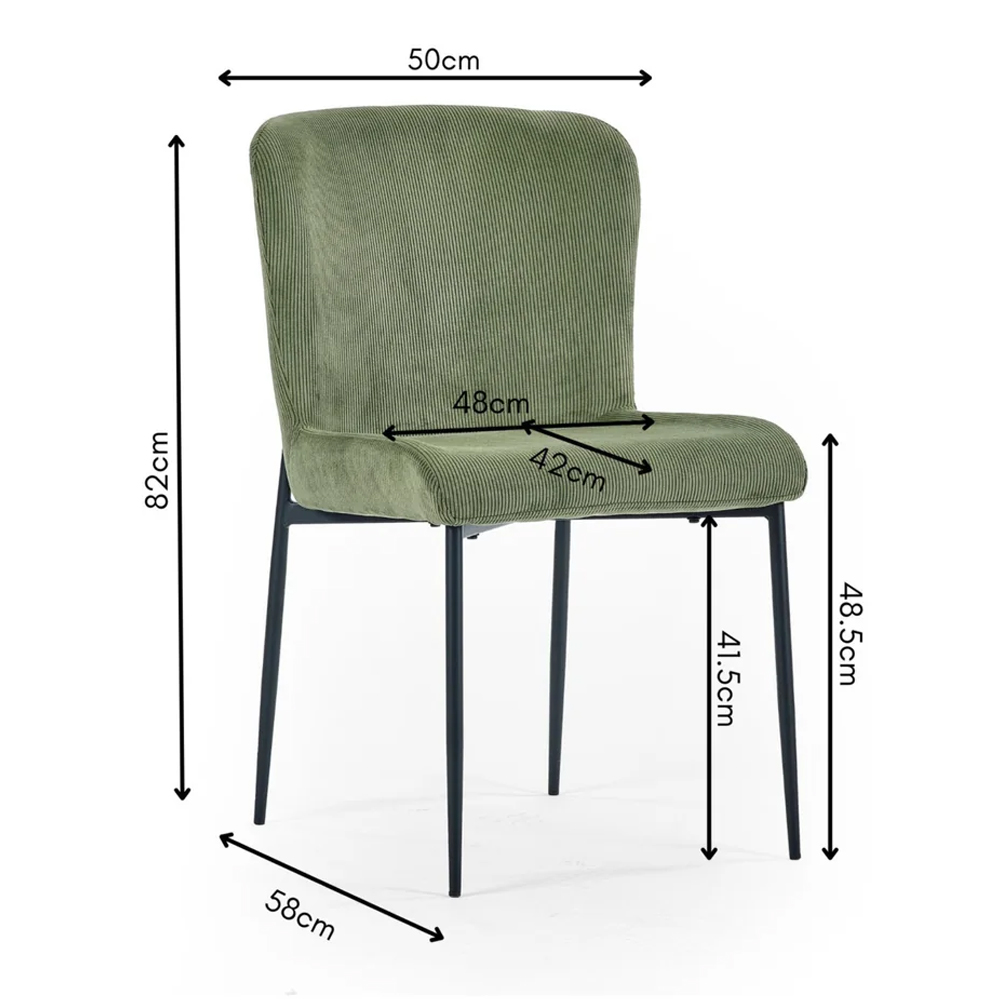 Ashland Light Oak Wooden Dining Table With 6 Luling Green Chairs