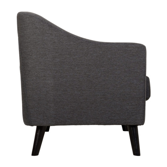 Arabella Fabric 1 Seater Sofa In Dark Grey_3