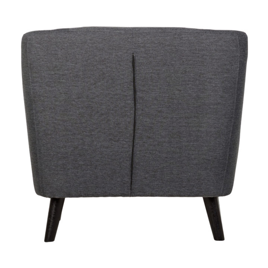 Arabella Fabric 1 Seater Sofa In Dark Grey_4