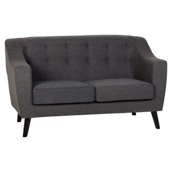Arabella Fabric 2 Seater Sofa In Dark Grey_1