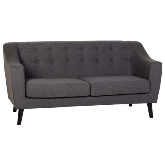 Arabella Fabric 3 Seater Sofa In Dark Grey_2