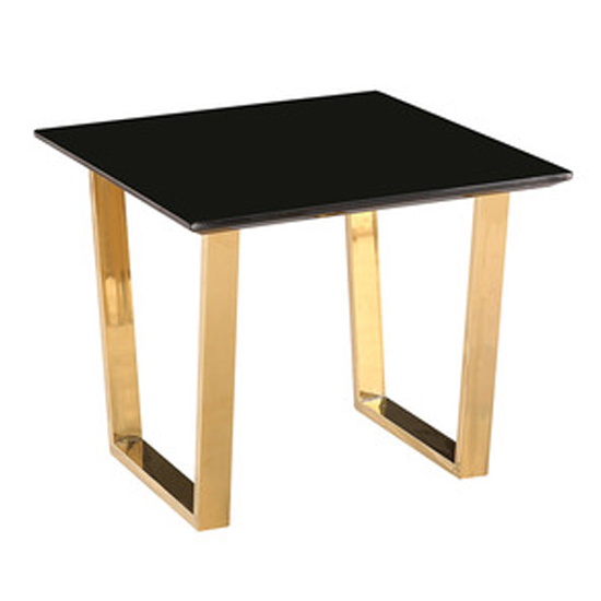 Ashwell High Gloss Lamp Table In Black With Gold Legs_2