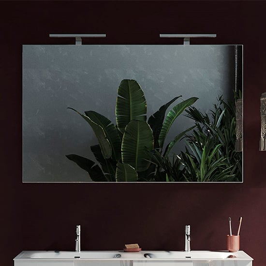 Product photograph of Aleta 120cm Bathroom Mirror And 2 Led Lights from Furniture in Fashion