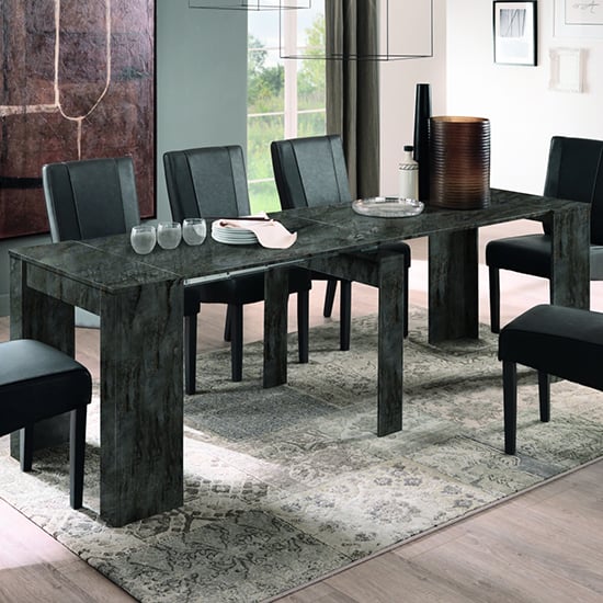 Aspen Large Extending Wooden Dining Table In Oxide Furniture in Fashion
