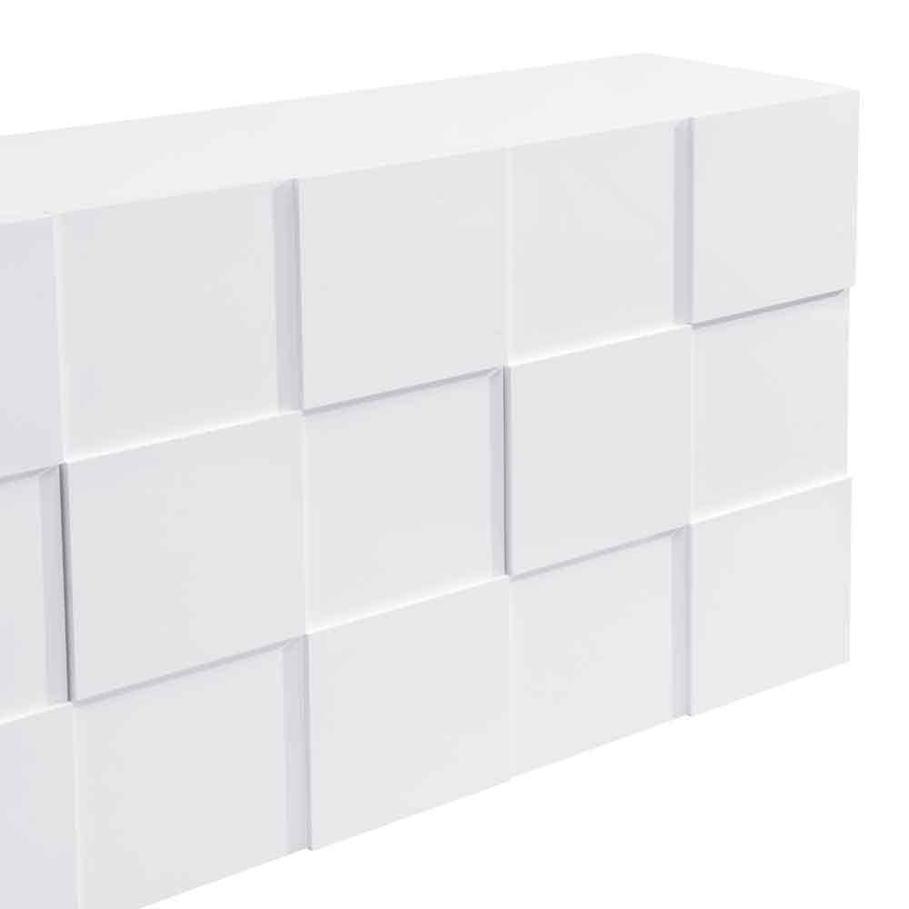Aspen High Gloss Sideboard with 4 Doors in White