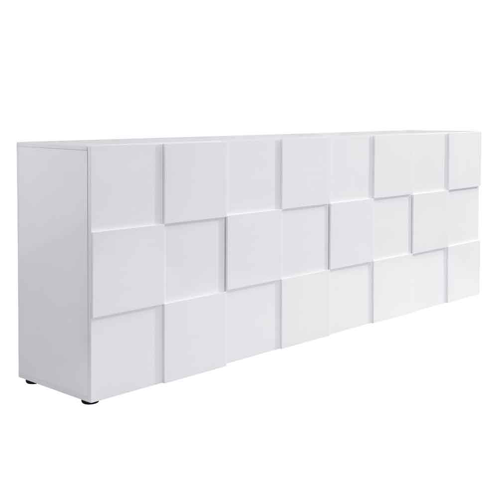 Aspen High Gloss Sideboard with 4 Doors in White