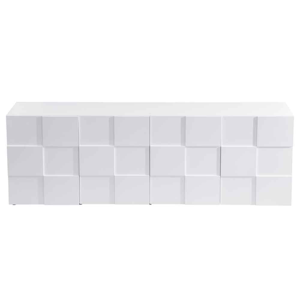 Aspen High Gloss Sideboard with 4 Doors in White