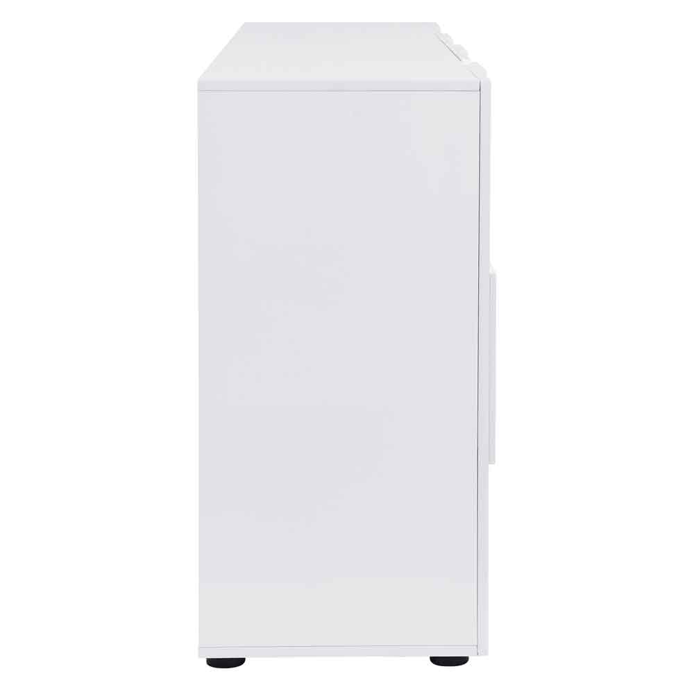 Aspen High Gloss Sideboard with 4 Doors in White