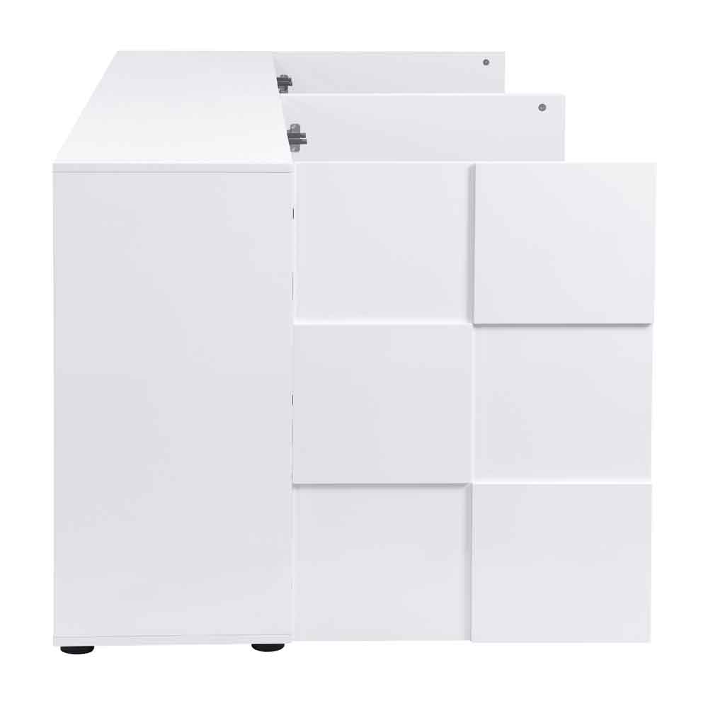 Aspen High Gloss Sideboard with 4 Doors in White